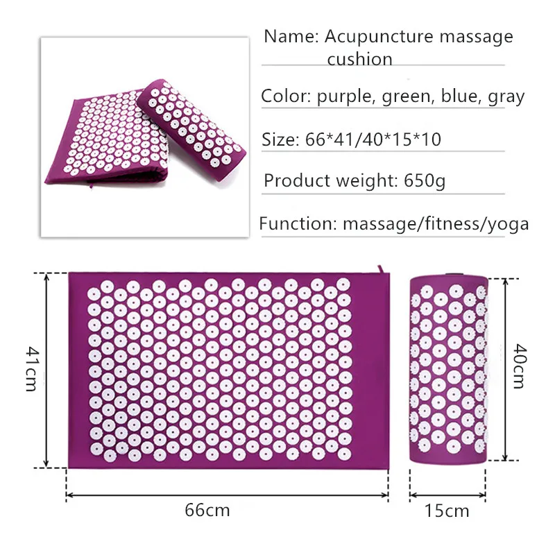 Acupressure Mat Set - Massager Yoga Mat Cushion acupressure Massage
