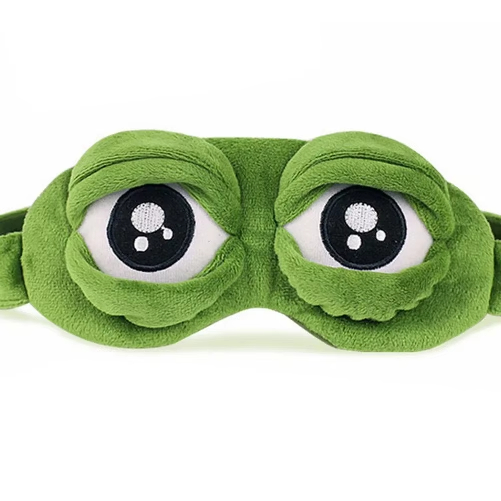 Sleep Eye Mask 3D - 3D Sad Frog Sleep Mask Natural