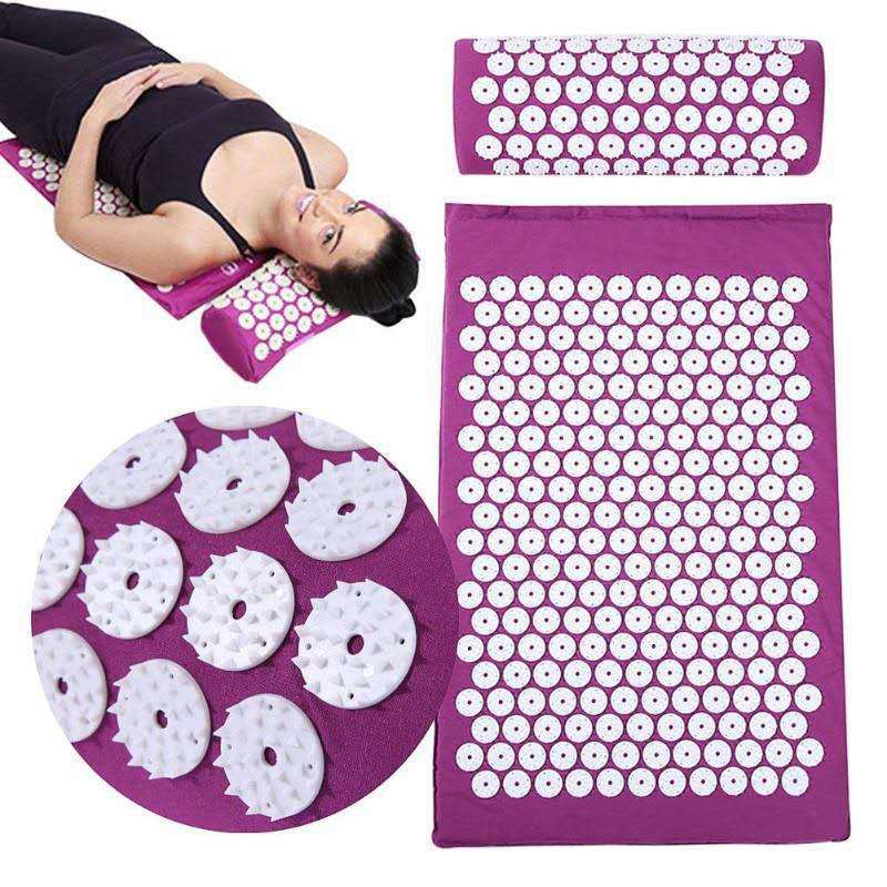 Acupressure Mat Set - Bấm Huyệt Lưng Chân Kim Châm