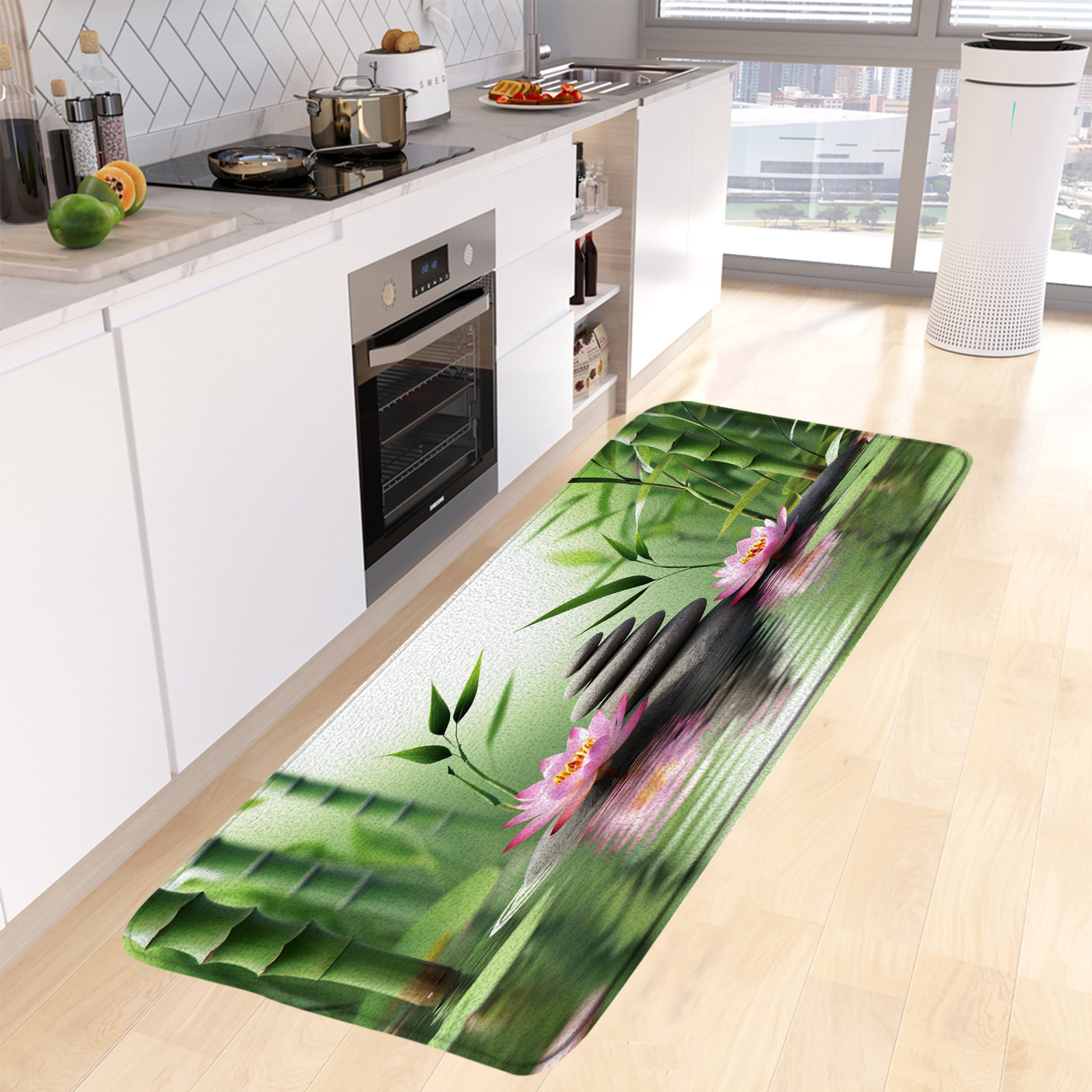 Zen Green Bamboo Bath Mat Pink - đánh giá và giá Bamboo Bath Mat