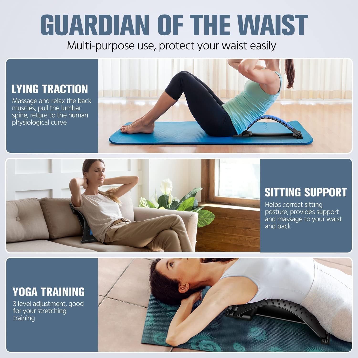 Multi-Level Back Stretching De - đánh giá và giá Back Stretcher Lumbar
