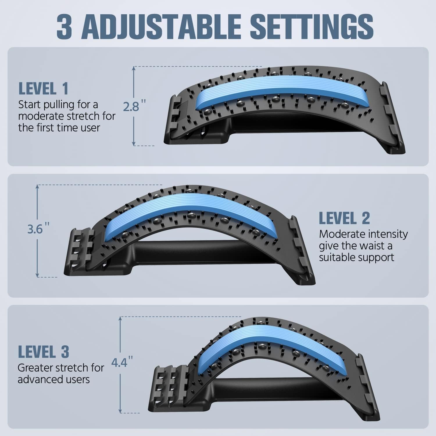 Multi-Level Back Stretching De - đánh giá và giá Back Stretcher Lumbar