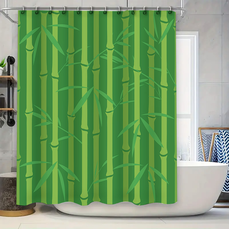 Green Bamboo Shower Curtain wi - đánh giá và giá Bamboo Bath Mat