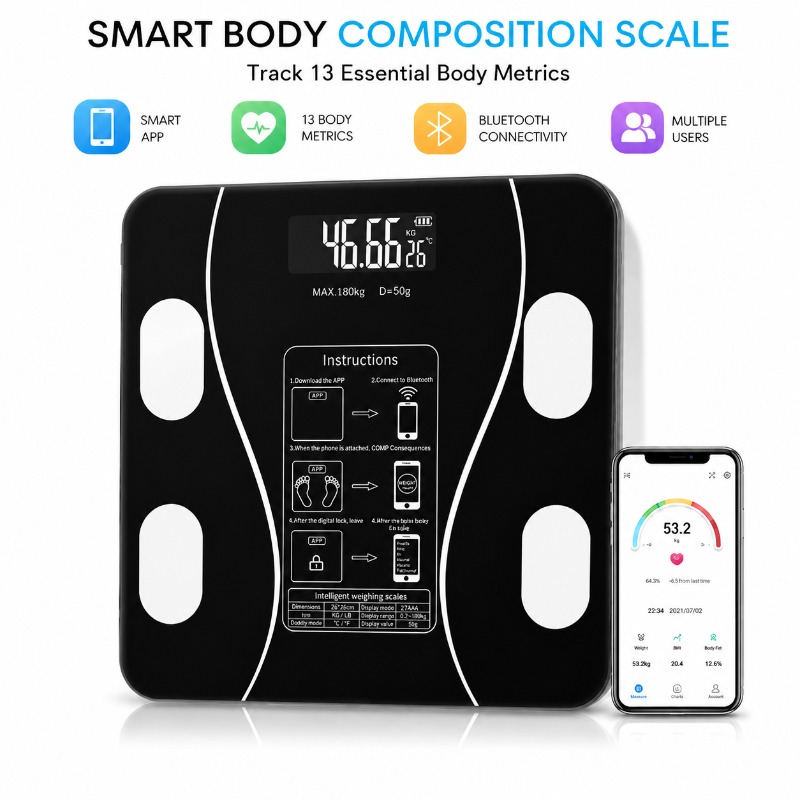 Smart Bluetooth Body Fat Scale - đánh giá và giá Digital Body Weight Scale