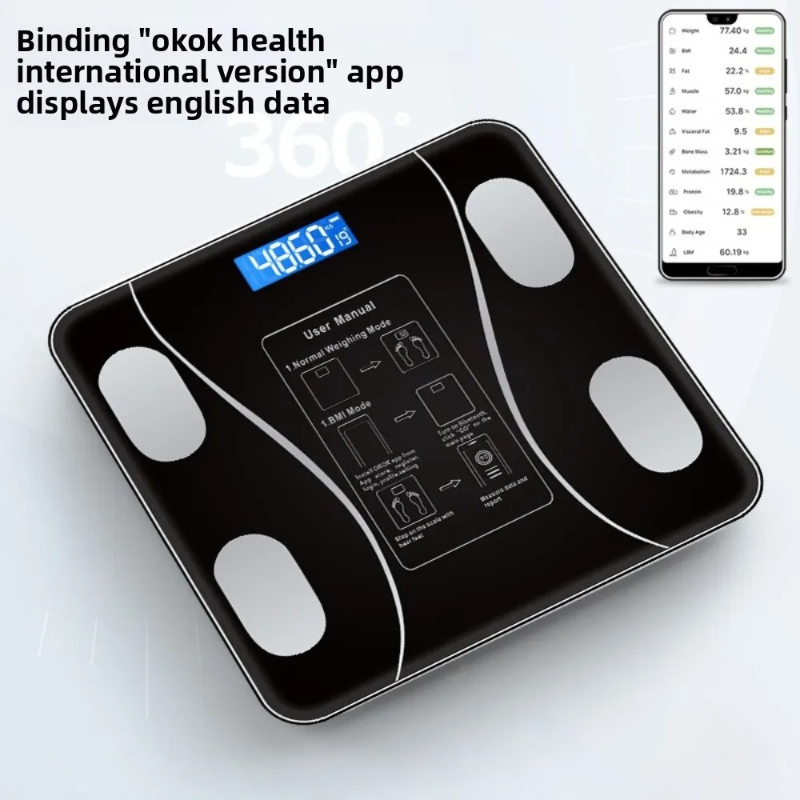 26X26cm Rechargeable Model Sma - đánh giá và giá Digital Body Weight Scale