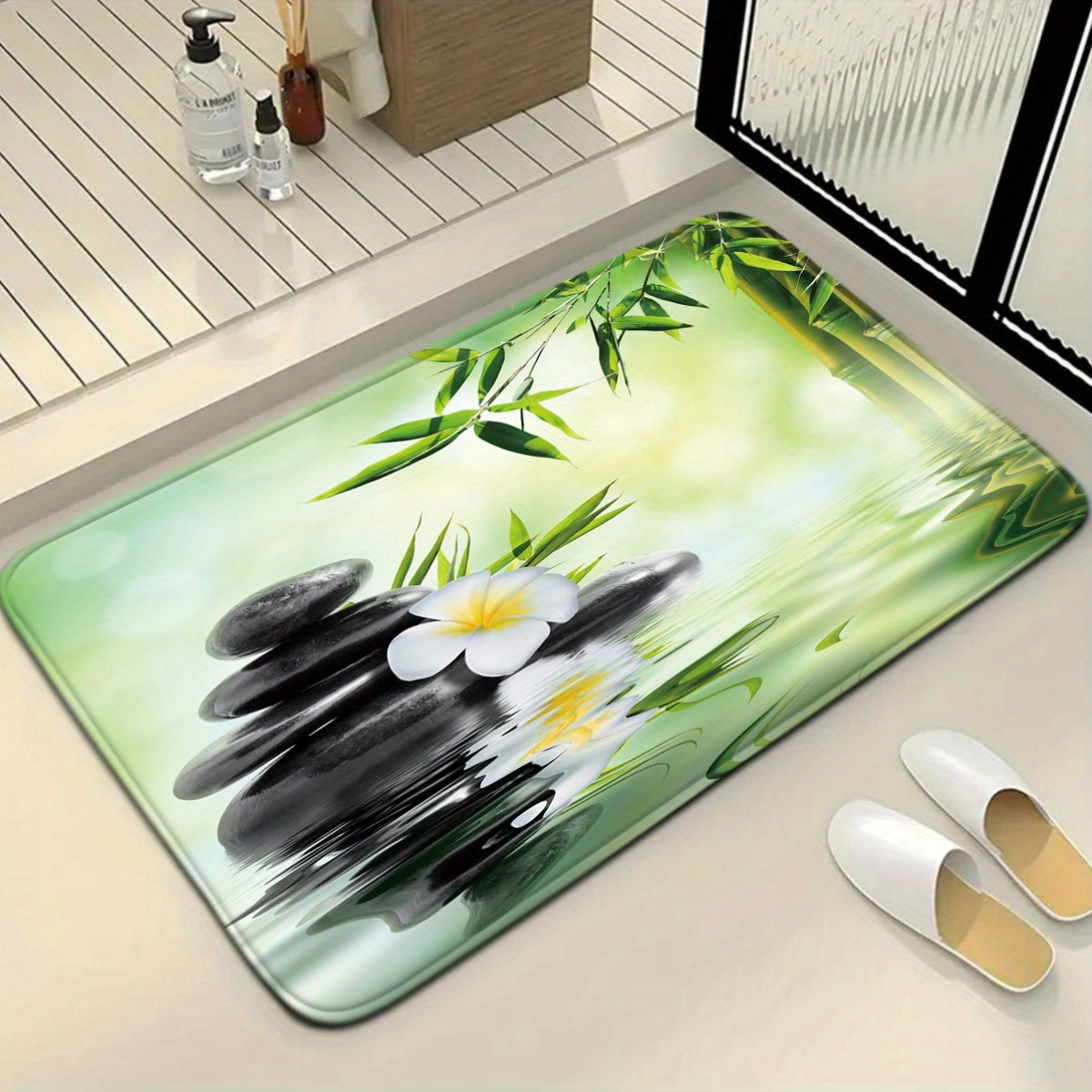 3-Piece Chinese Bamboo Water F - đánh giá và giá Bamboo Bath Mat