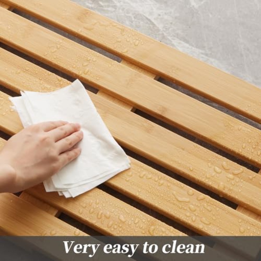 Bamboo Bath Mat for Shower wit - đánh giá và giá Bamboo Bath Mat