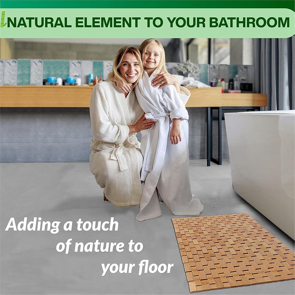 NOCM Bamboo Bath Mat - Foldabl - đánh giá và giá Bamboo Bath Mat