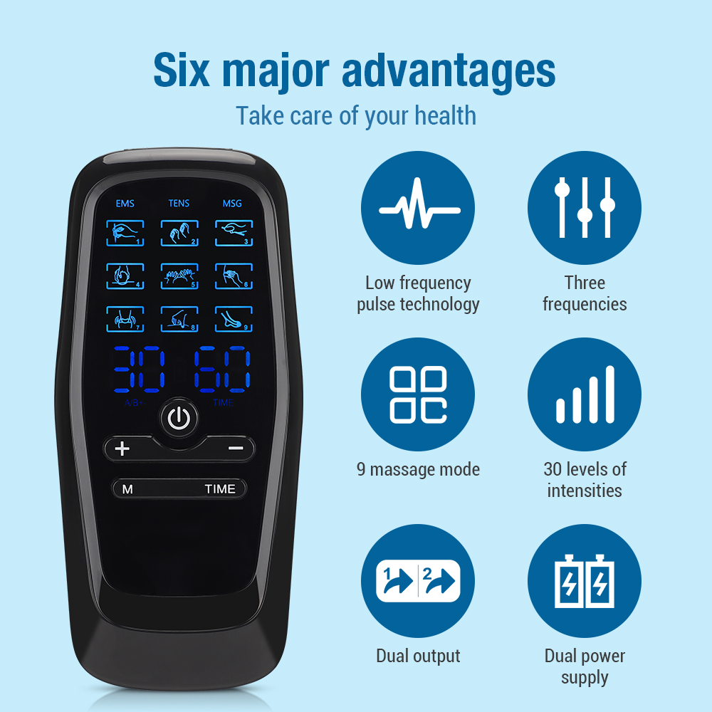 EMS Muscle Electrostimulator T - đánh giá và giá Tens Pain Relief Unit