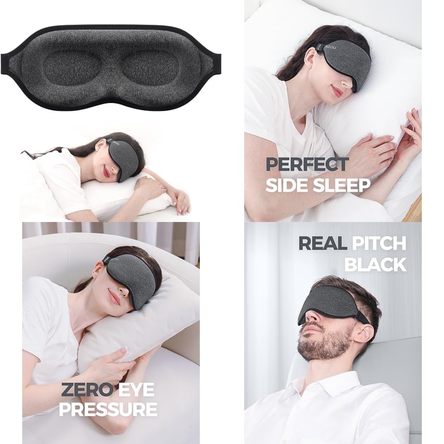 Luxury Sleep Mask for Back, Si - đánh giá và giá Sleep Eye Mask 3D