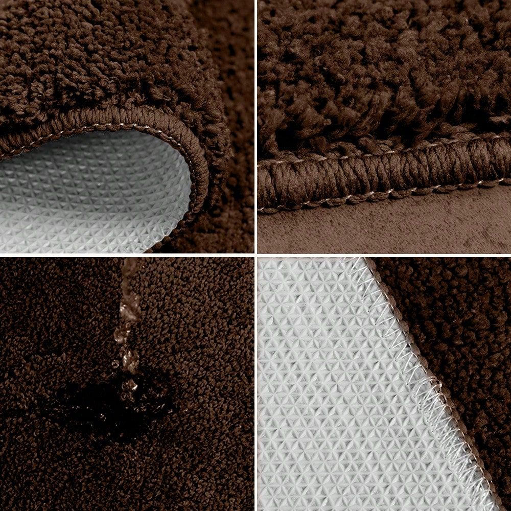 Set Bath Mat Set NonSlip Pedes - đánh giá và giá Bamboo Bath Mat