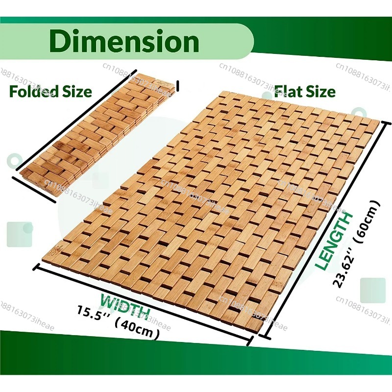 Bamboo Bath Mat for Bathroom F - đánh giá và giá Bamboo Bath Mat