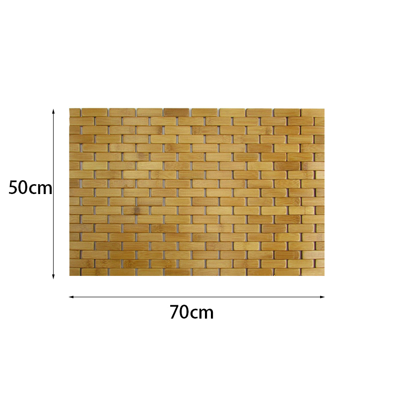 Teak Wood Bath Mat Feet Shower - đánh giá và giá Bamboo Bath Mat