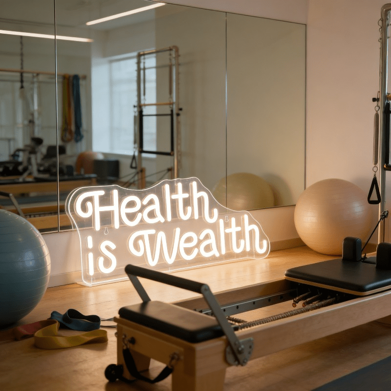 Health is Wealth Neon Sign LED - đánh giá và giá Health Wellness And Lifestyle
