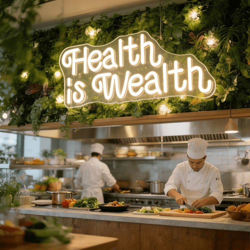 Health is Wealth Neon Sign LED - đánh giá và giá Health Wellness And Lifestyle