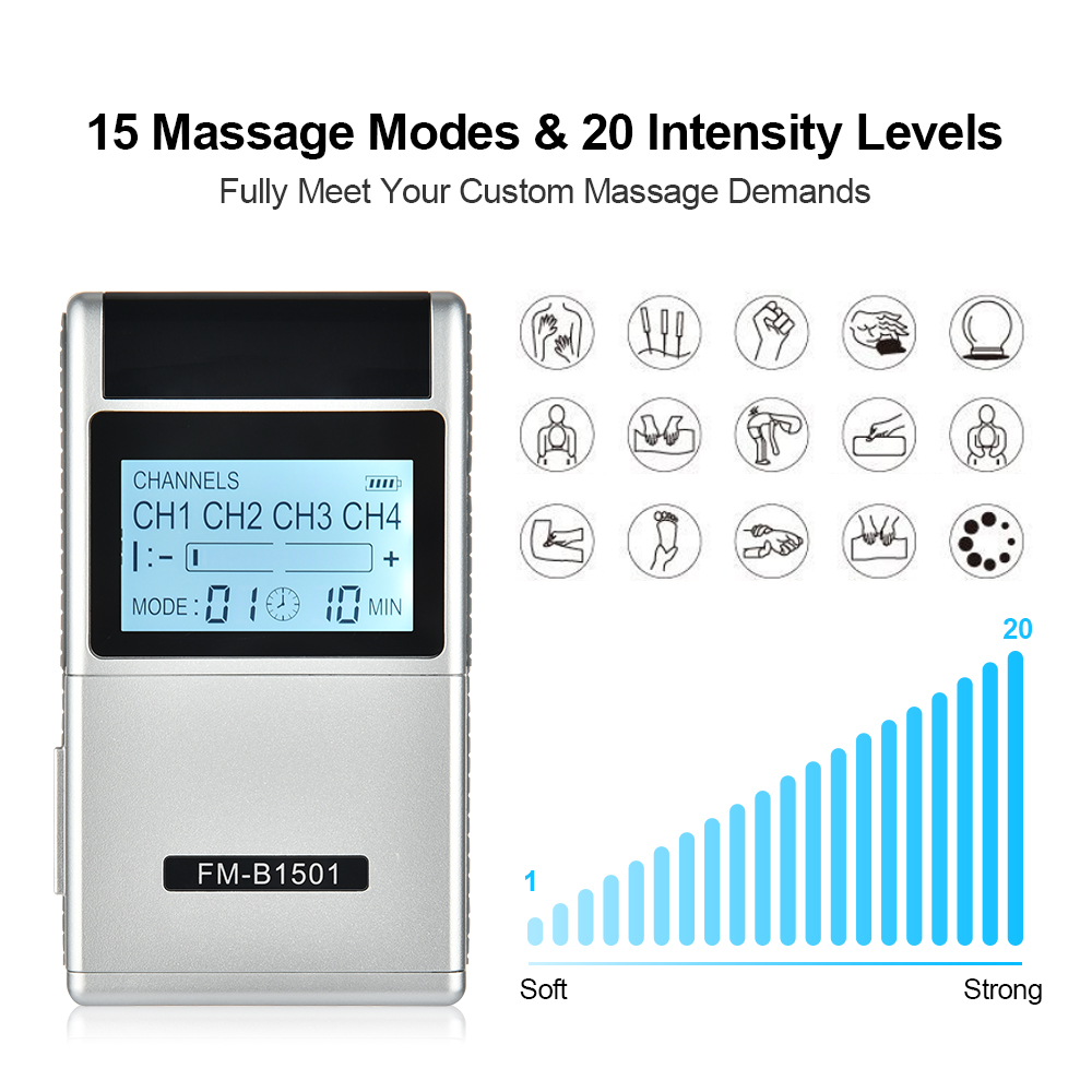 8 Electrode Pads 15 Mode Healt - đánh giá và giá Tens Pain Relief Unit